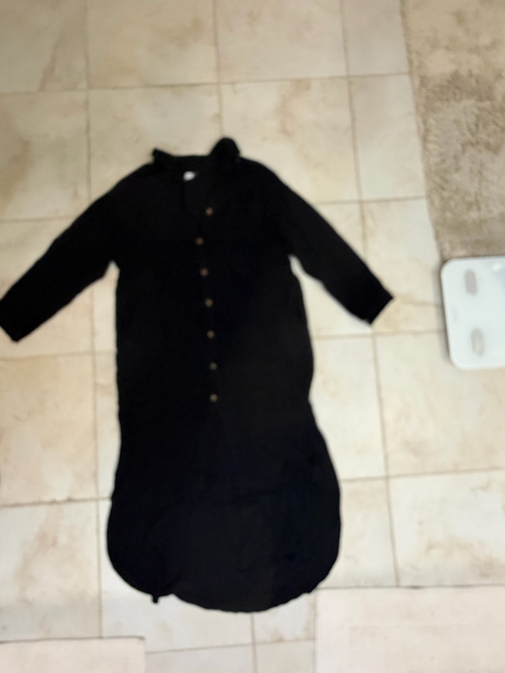 Bluivy Navy Button-Up Shirt Dress